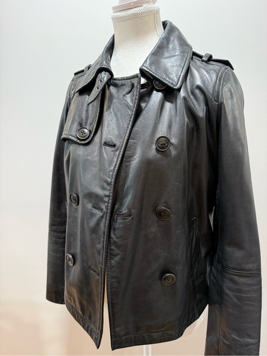 GAP Jackets & Blazers - GAP Black Leather Jacket